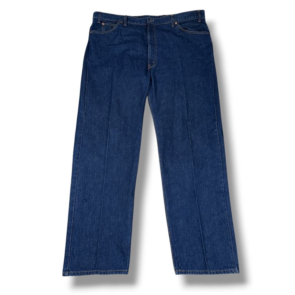 Vintage Levi's Orange Tab 505 Jeans Mens 44 x 32 Dark Blue Denim Straight Leg